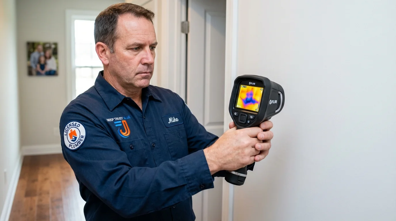 Thermal imaging leak detection by Johns Plumbing LLC in Hurricane